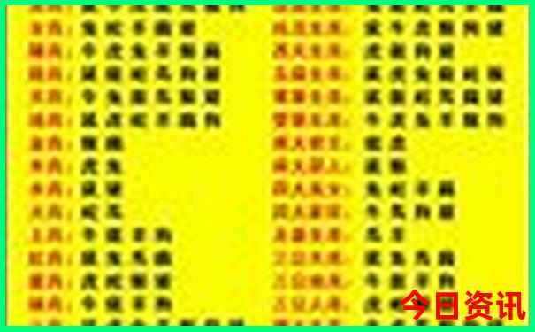 地支6合和六个合详解